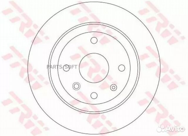 TRW DF6360 DF6360диск тормозной задний \ Chevrolet