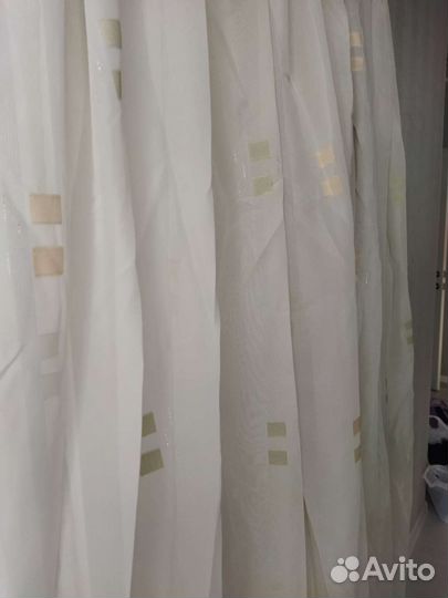 Тюль бу 2 штуки