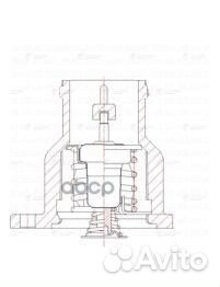 Термостат 1117-19 с нижн.крышкой (92С) luzar