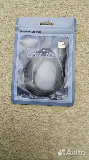 Кабель зарядный Micro USB ток 3А QC 3.0 (новый)
