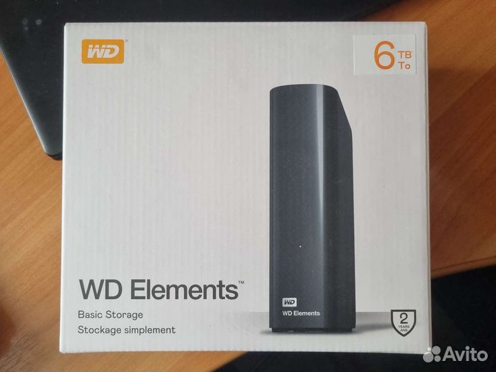 Переносной жёсткий диск WD Elements 6tb