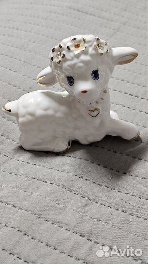 Овечка фигурка керамика
