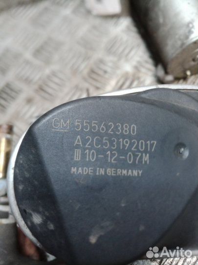 Заслонка дроссельная электрическая Opel Astra H