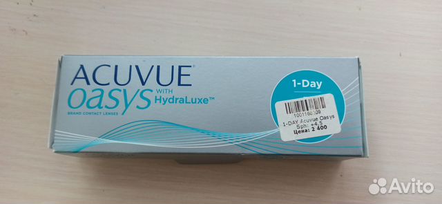 Линзы контактные acuvue oasys 1 day +4, 5