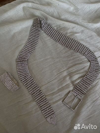 Ремень HM со стразами