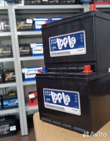 Акб topla 75ah обратной полярности