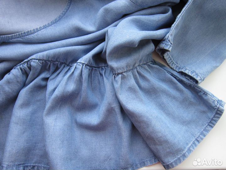 Джинсовое голубое платье Mango, 46/ 48 р