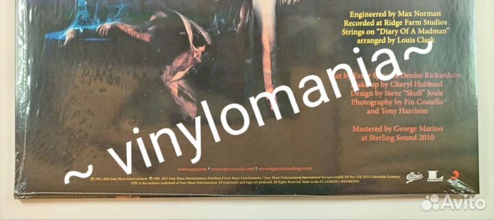 LP Ozzy Osbourne–Diary Of A Madman 2021