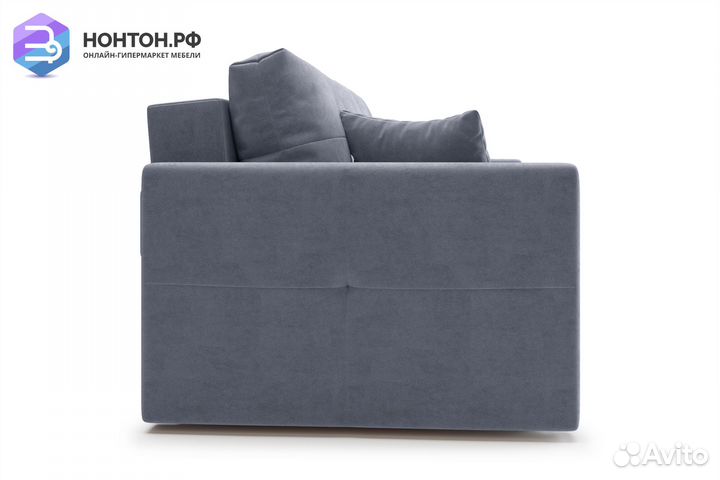 Диван еврокнижка Вита 3-х местный темно-серый