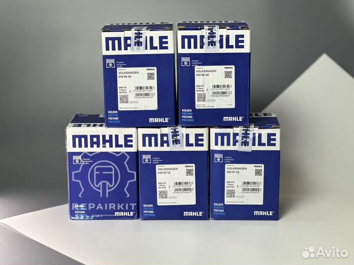 Комплект поршней mahle 0308602 038702 Volswagen