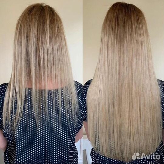 Наращивание волос модель