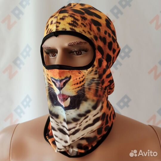 Маска балаклава тканевая Тигр 12119 подшлемник