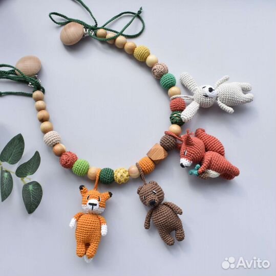 Растяжка на коляску, гирлянда, подвеска в кроватку