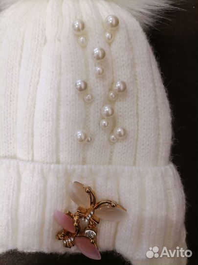 Шапка детская для девочки зимняя
