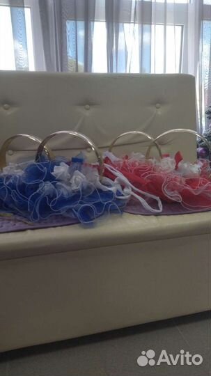 Кольца на машину свадебные