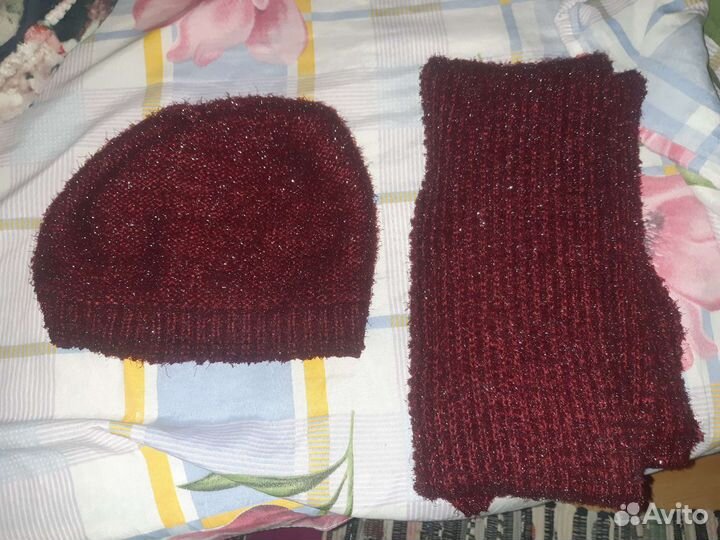 Комплект шапка,шарф