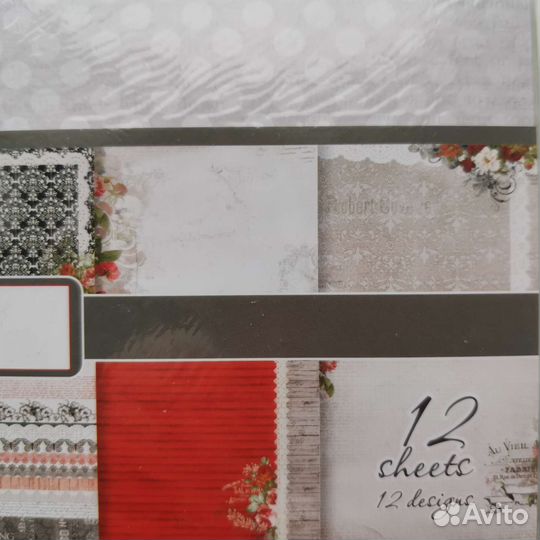 Набор бумаги 30х30 скрапбукинг Elegy Элегия