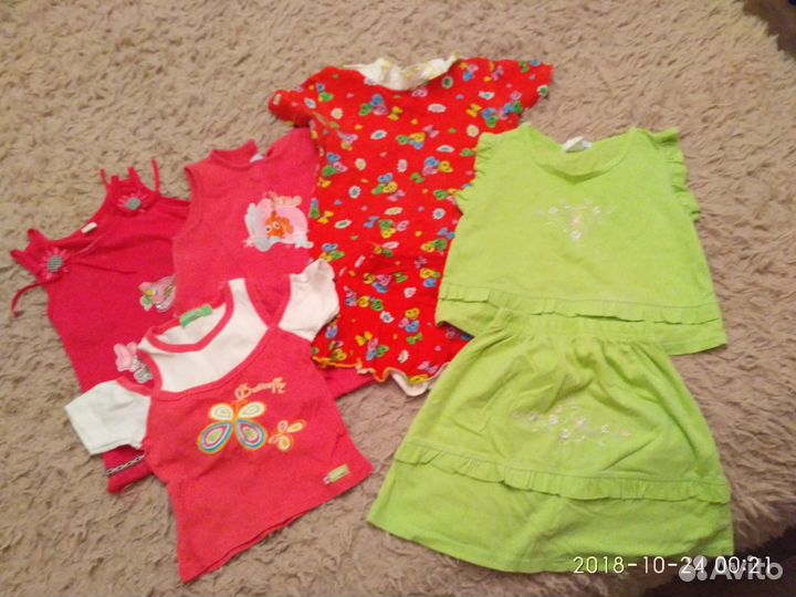 Одежда пакетом для девочки 1-3 года