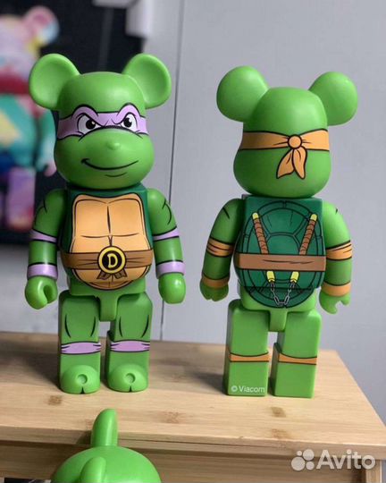 Фигурки bearbrick черепашки ниндзя