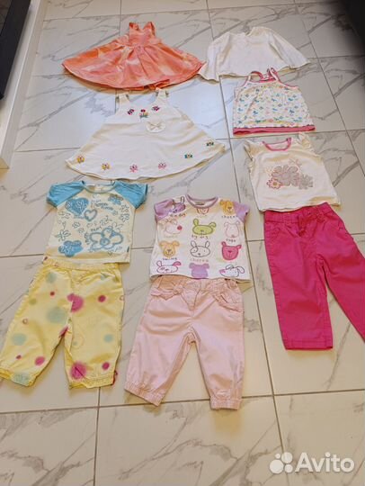 Вещи пакетом для девочки 12-18 месяцев