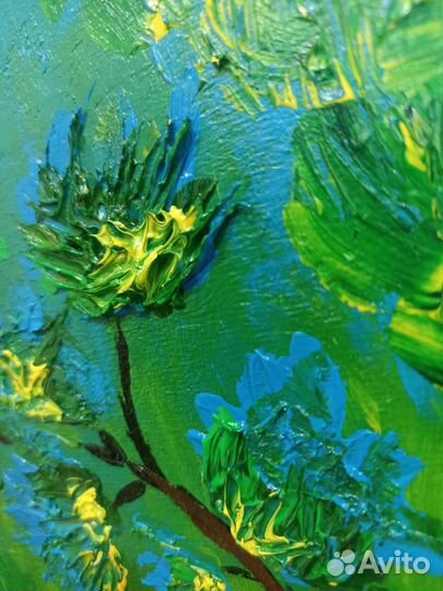 Картина акрилом на холсте