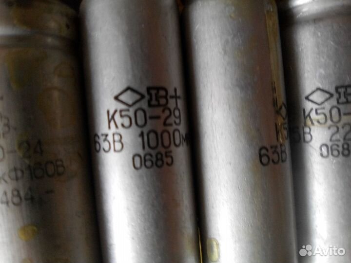 Электролитические конденсаторы К50-29 б/у и тантал