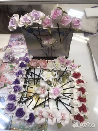 Цветы для волос