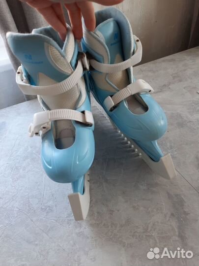 Коньки детские раздвижные р.34-37