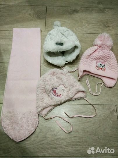 Шапка детская и шарф