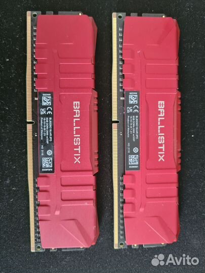 Оперативная память ddr4 Crucial ballistix 16gb