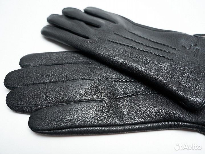 Перчатки мужские из натуральной кожи оленя