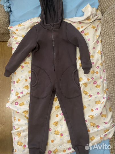 Комбинезон из футера с начесом 92