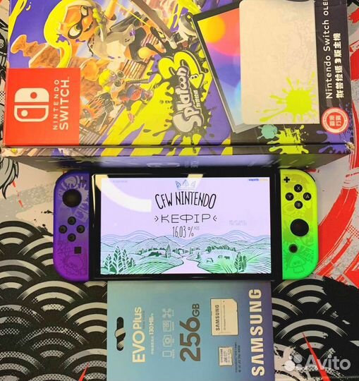 Nintendo Switch Oled Splatoon 3 PicoFly 300 гб