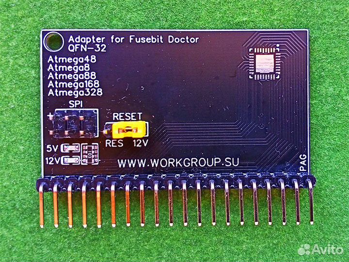 Адаптер QFN-32 для Atmega fusebit doctor