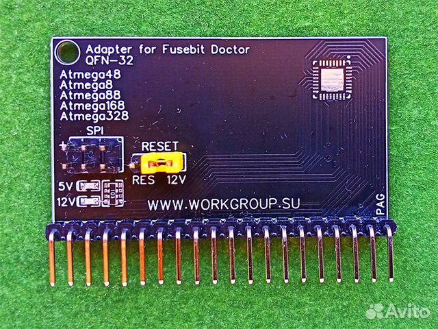 Адаптер QFN-32 для Atmega fusebit doctor