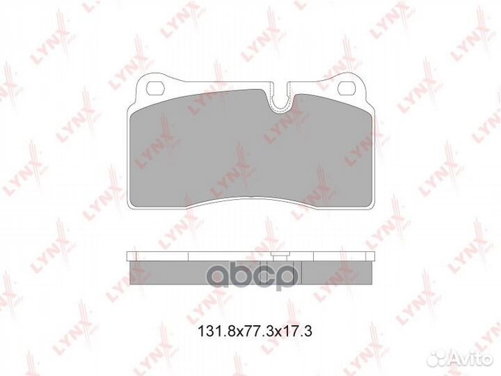 Колодки тормозные дисковые перед BD5004 LYN