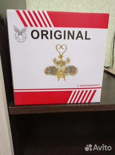 Трёх этажный конфетница и орешница и фруктовница