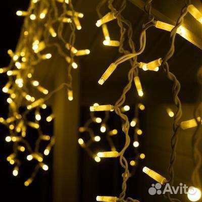 Гирлянда бахрома уличная каучук 3х0.6, led