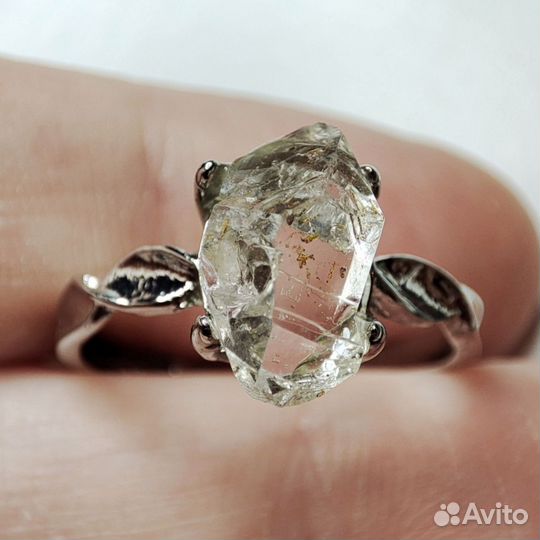 Херкимерский Алмаз кольцо Херкимер