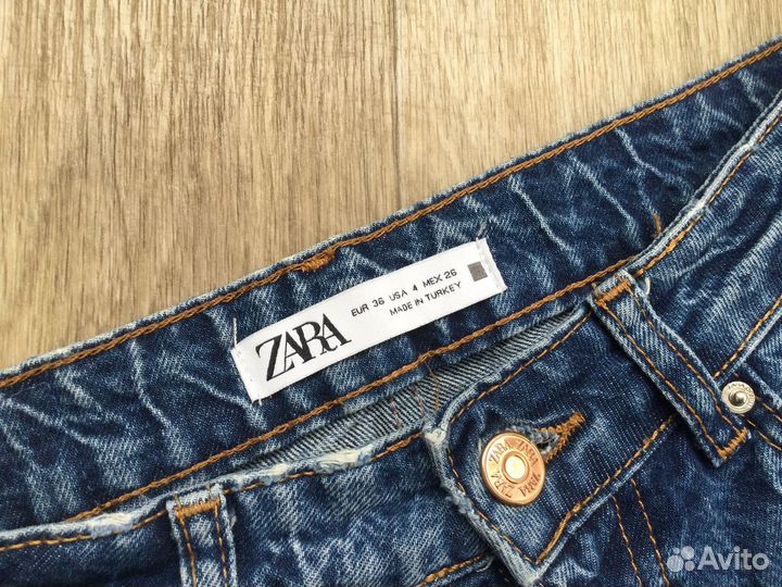 Джинсы zara 36 прямые