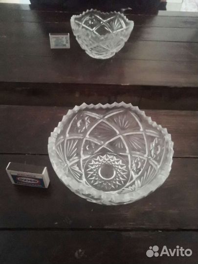 Салатник хрустальный