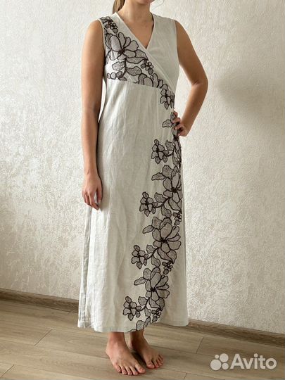 Платье из льна 46раз