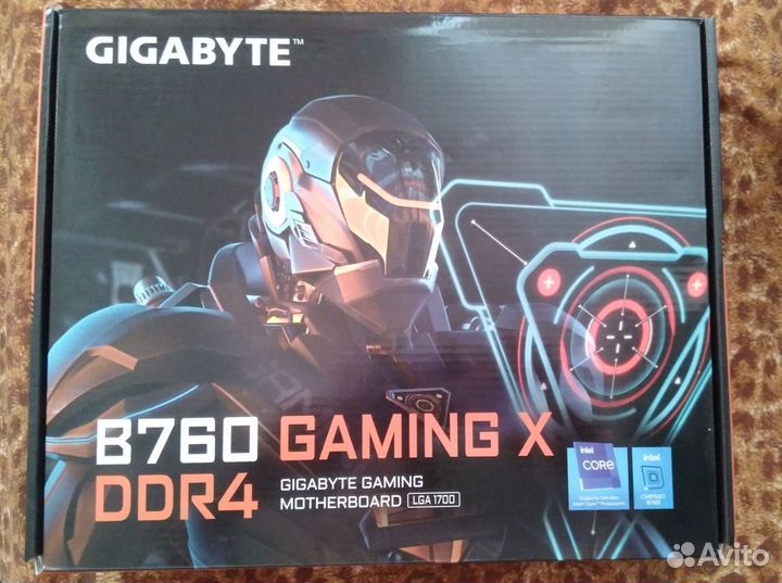 Материнка gigabyte B760 gaming X DDR4 (гарантия)