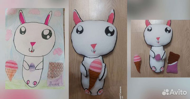 Пошив игрушек по рисунку ребенка