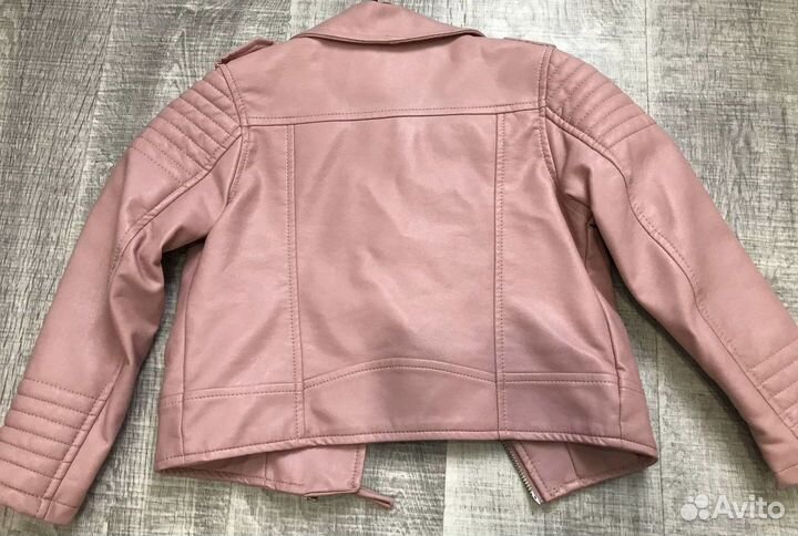 Кожаная куртка HM для девочки 116