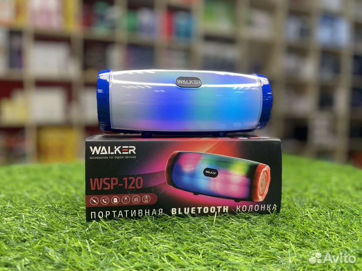 Портативная колонка walker с подсветкой