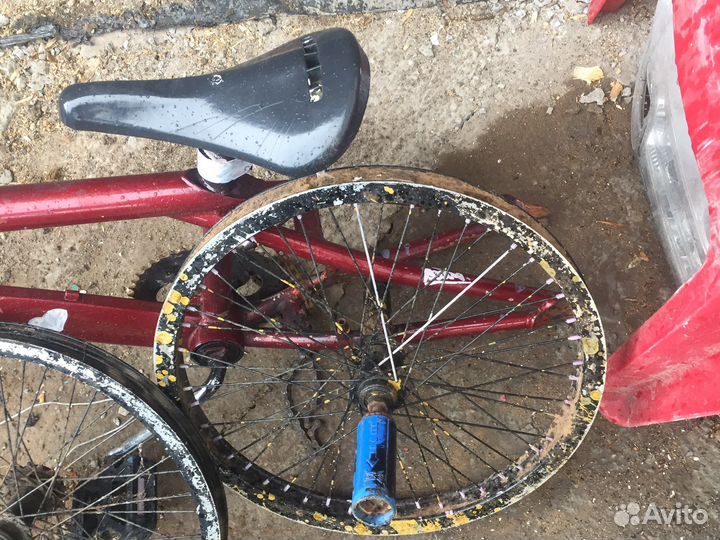 Рама велосипеда и диски вмх