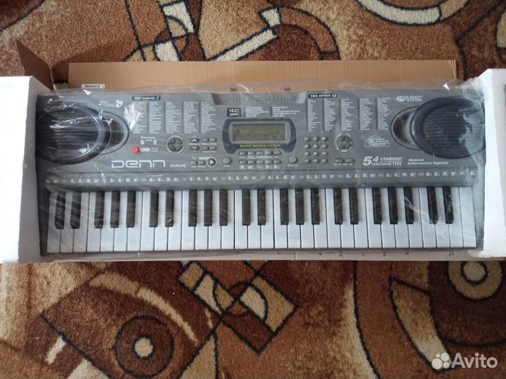 Детский синтезатор denn DEK546 с блоком питания