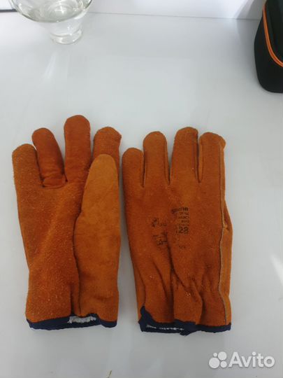 Перчатки замшевые зимние рабочие