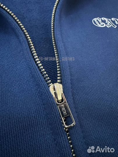 Зип худи Cav Empt синяя оверсайз